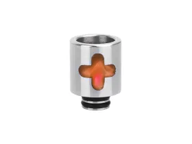 STAINLESS STEEL RESIN CROSS 510 DRIP TIP - CIG