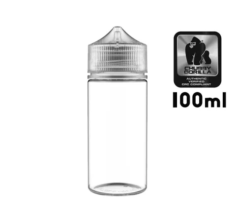 בקבוק 100 מ"ל V3 שקוף CHUBBY GORILLA מקורי - CIG