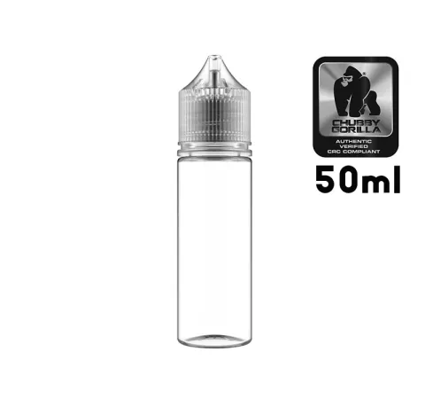בקבוק 50 מ"ל V3 שקוף CHUBBY GORILLA מקורי - CIG
