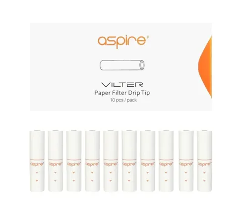 ASPIRE VILTER & VILTER S PAPER DRIP TIPS (10-PACK) - CIG