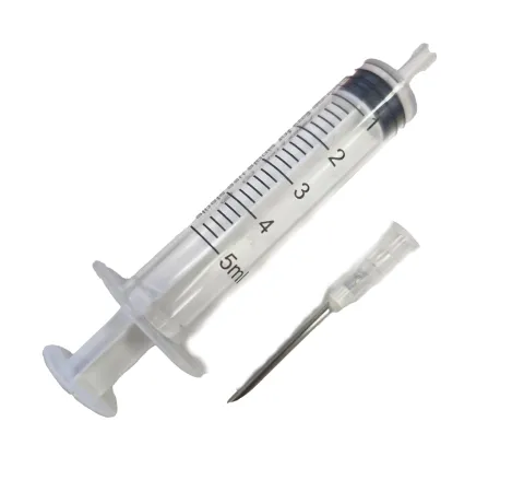 מזרק פלסטיק 5 מ"ל עם מחט - CIG